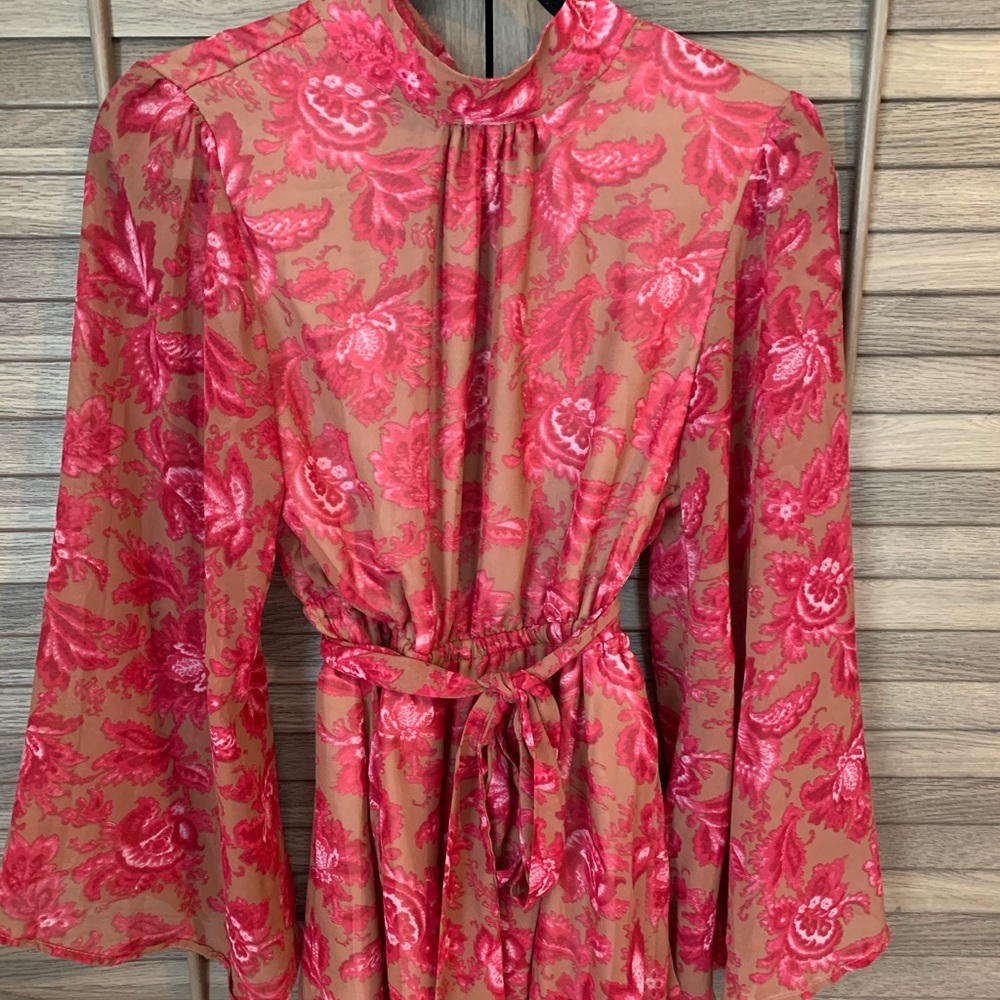 Chiffon longsleeve romper